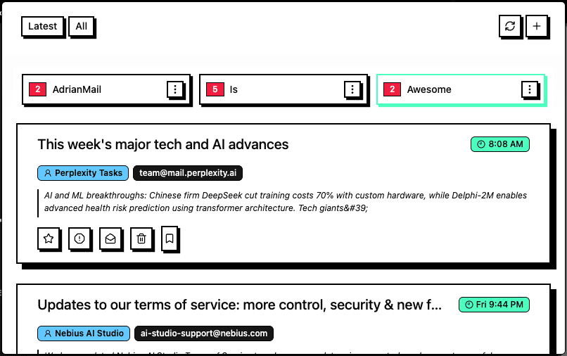 AdrianMail Dashboard